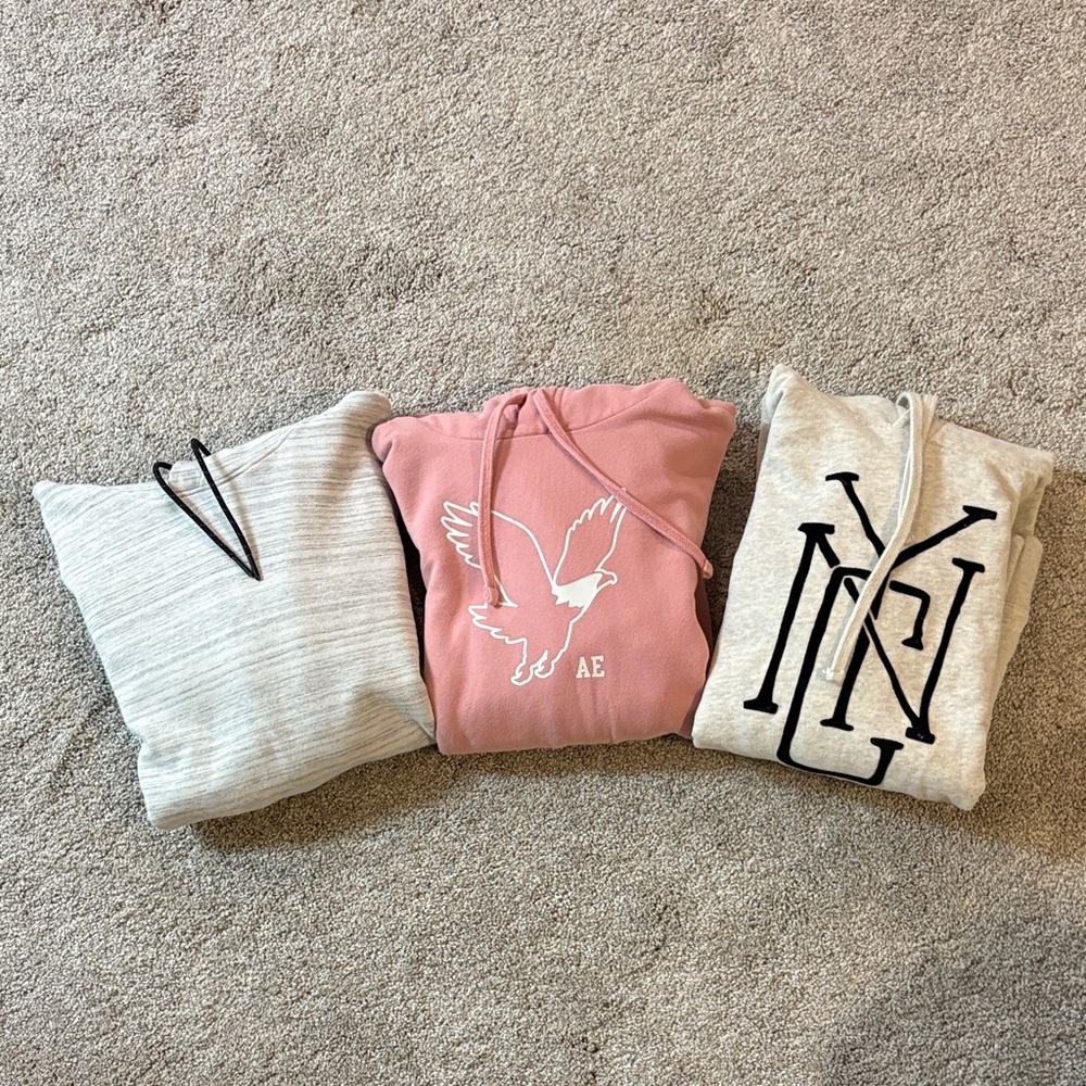 Bundle of 3 American Eagle hoodies sweatshirts
